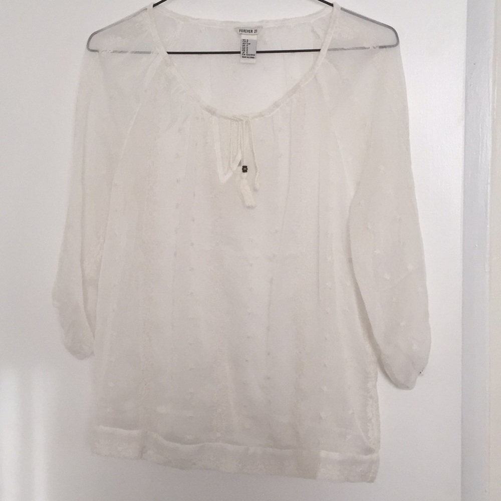 Forever 21 delicate white blouse